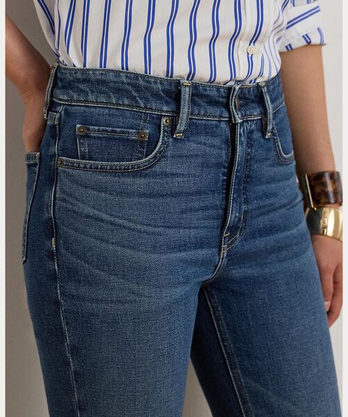 LAUREN RALPH LAUREN / ローレン ラルフ ローレン デニムパンツ | ハイライズ ストレート アンクル ジーンズ | 詳細5