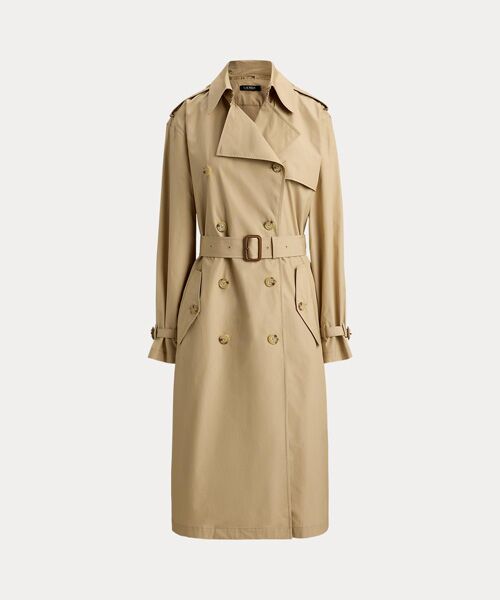 LAUREN RALPH LAUREN / ローレン ラルフ ローレン トレンチコート | ダブルブレステッド コットン トレンチ コート | 詳細1