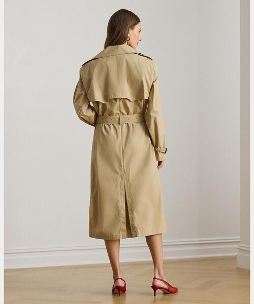 LAUREN RALPH LAUREN / ローレン ラルフ ローレン トレンチコート | ダブルブレステッド コットン トレンチ コート | 詳細3