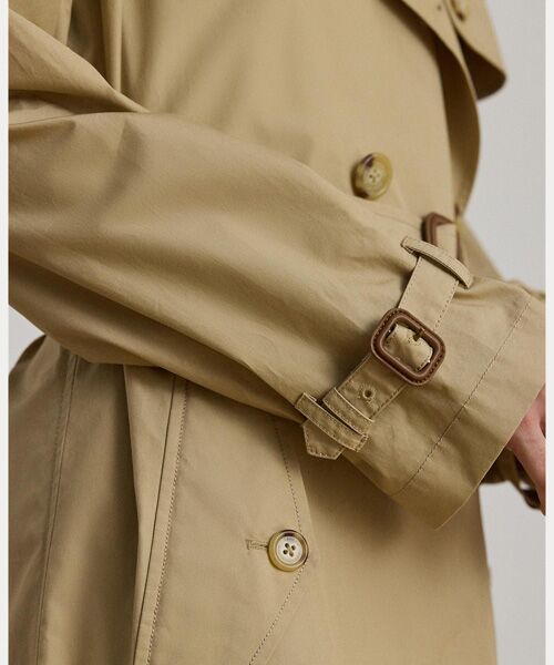LAUREN RALPH LAUREN / ローレン ラルフ ローレン トレンチコート | ダブルブレステッド コットン トレンチ コート | 詳細5