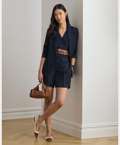 LAUREN RALPH LAUREN / ローレン ラルフ ローレン テーラードジャケット | リネンブレンド ツイル ブレザー | 詳細2