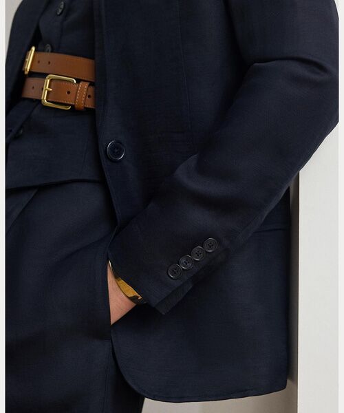 LAUREN RALPH LAUREN / ローレン ラルフ ローレン テーラードジャケット | リネンブレンド ツイル ブレザー | 詳細6