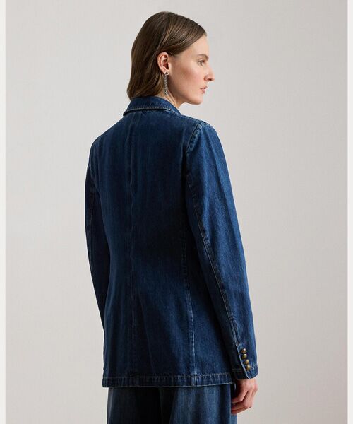 LAUREN RALPH LAUREN / ローレン ラルフ ローレン Gジャン・デニムジャケット | ダブルブレステッド デニム ブレザー | 詳細3