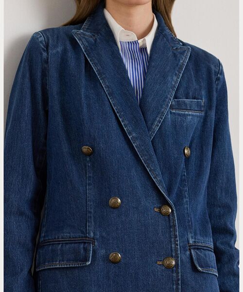 LAUREN RALPH LAUREN / ローレン ラルフ ローレン Gジャン・デニムジャケット | ダブルブレステッド デニム ブレザー | 詳細5