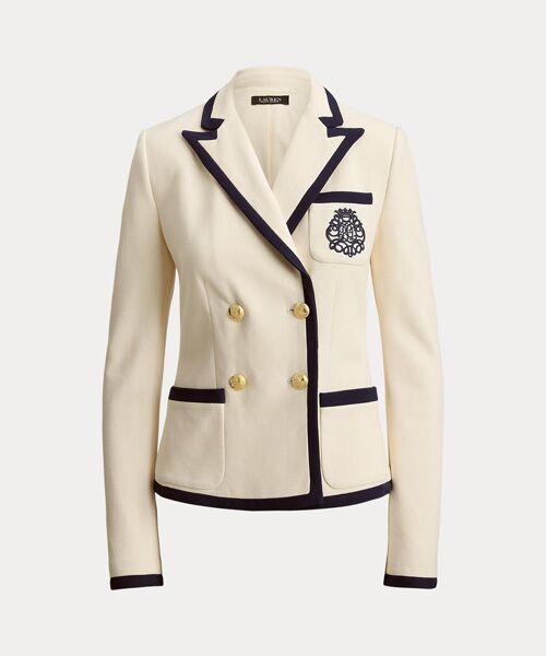 LAUREN RALPH LAUREN / ローレン ラルフ ローレン テーラードジャケット | ツートーン ダブルブレステッド ピケ ブレザー | 詳細1