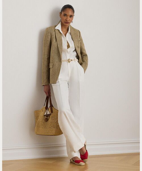 LAUREN RALPH LAUREN / ローレン ラルフ ローレン テーラードジャケット | リネン へリンボーン ブレザー | 詳細2