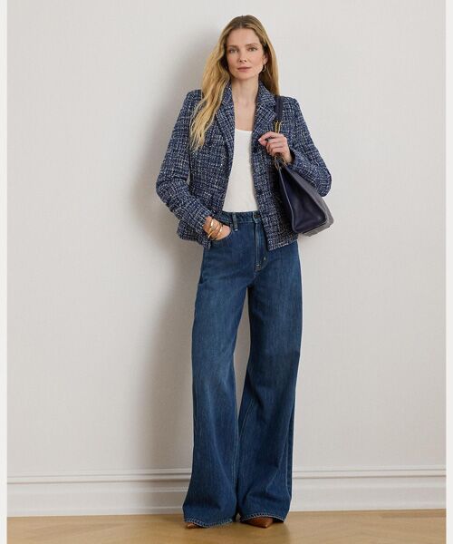 LAUREN RALPH LAUREN / ローレン ラルフ ローレン テーラードジャケット | コットンブレンド ブークレ ブレザー | 詳細2