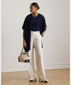 LAUREN RALPH LAUREN / ローレン ラルフ ローレン その他アウター | ベルティングモチーフ ジャカード Ruana