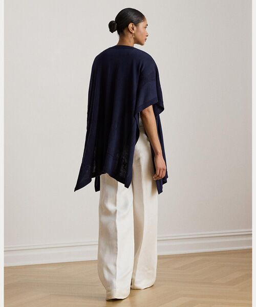 LAUREN RALPH LAUREN / ローレン ラルフ ローレン その他アウター | ベルティングモチーフ ジャカード Ruana | 詳細3