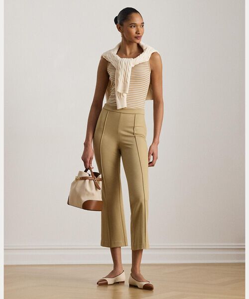 LAUREN RALPH LAUREN / ローレン ラルフ ローレン その他パンツ | ツイル フレア アンクル パンツ（270ブラウン）