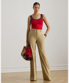 LAUREN RALPH LAUREN / ローレン ラルフ ローレン その他パンツ | コットン ツイル ワイドレッグ パンツ