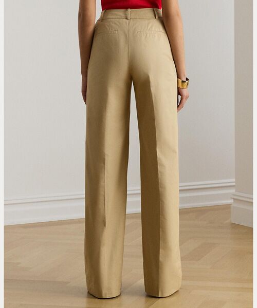 LAUREN RALPH LAUREN / ローレン ラルフ ローレン その他パンツ | コットン ツイル ワイドレッグ パンツ | 詳細3