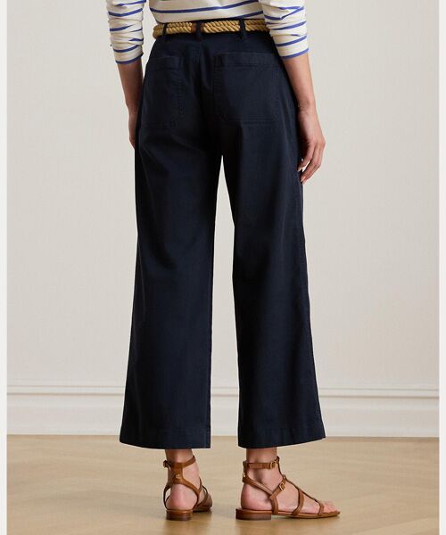 LAUREN RALPH LAUREN / ローレン ラルフ ローレン その他パンツ | ストレッチ チノ ワイドレッグ クロップド パンツ | 詳細3