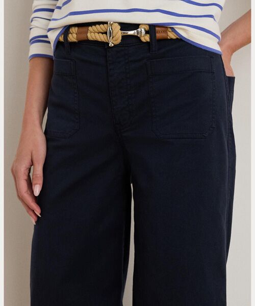 LAUREN RALPH LAUREN / ローレン ラルフ ローレン その他パンツ | ストレッチ チノ ワイドレッグ クロップド パンツ | 詳細4