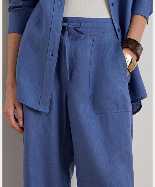 LAUREN RALPH LAUREN / ローレン ラルフ ローレン その他パンツ | リネン ワイドレッグパンツ | 詳細4