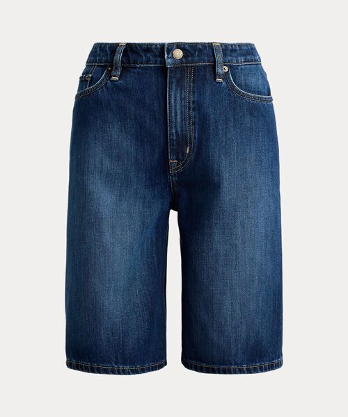 LAUREN RALPH LAUREN / ローレン ラルフ ローレン ショート・ハーフ・半端丈パンツ | デニム ワイドレッグ バミューダ ショートパンツ | 詳細1