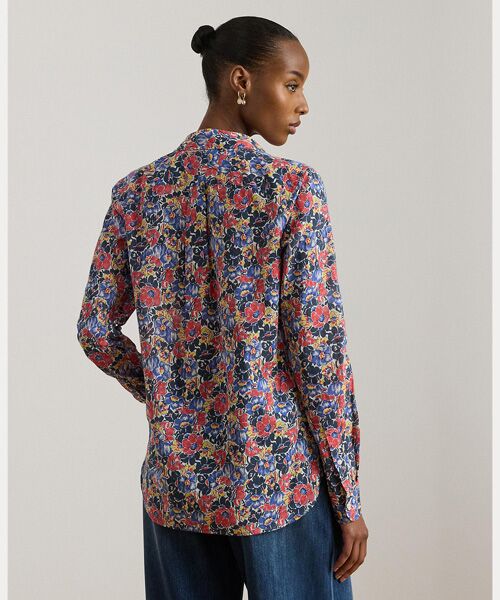 LAUREN RALPH LAUREN / ローレン ラルフ ローレン シャツ・ブラウス | クラシック フィット フローラル コットン ボイル シャツ | 詳細3