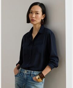LAUREN RALPH LAUREN / ローレン ラルフ ローレン シャツ・ブラウス | リラックス フィット ジョーゼット シャツ
