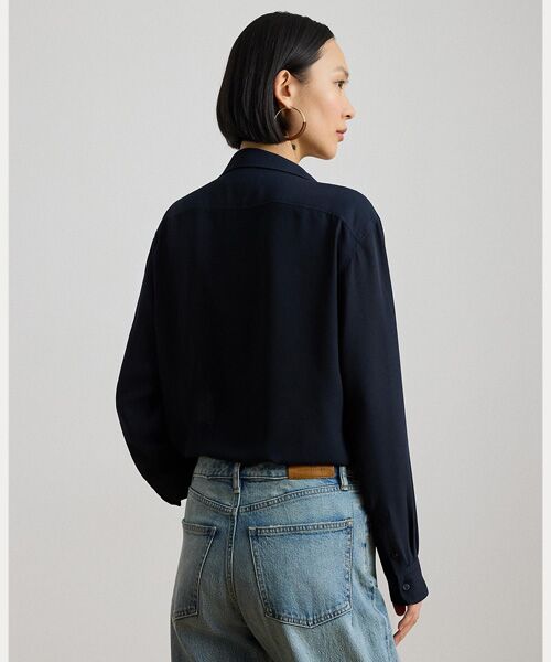 LAUREN RALPH LAUREN / ローレン ラルフ ローレン シャツ・ブラウス | リラックス フィット ジョーゼット シャツ | 詳細3