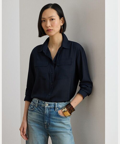 LAUREN RALPH LAUREN / ローレン ラルフ ローレン シャツ・ブラウス | リラックス フィット ジョーゼット シャツ | 詳細5