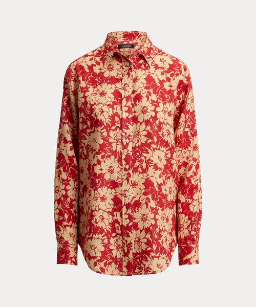 LAUREN RALPH LAUREN / ローレン ラルフ ローレン シャツ・ブラウス | リラックス フィット フローラル リネン シャツ | 詳細1