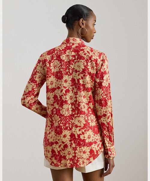 LAUREN RALPH LAUREN / ローレン ラルフ ローレン シャツ・ブラウス | リラックス フィット フローラル リネン シャツ | 詳細3