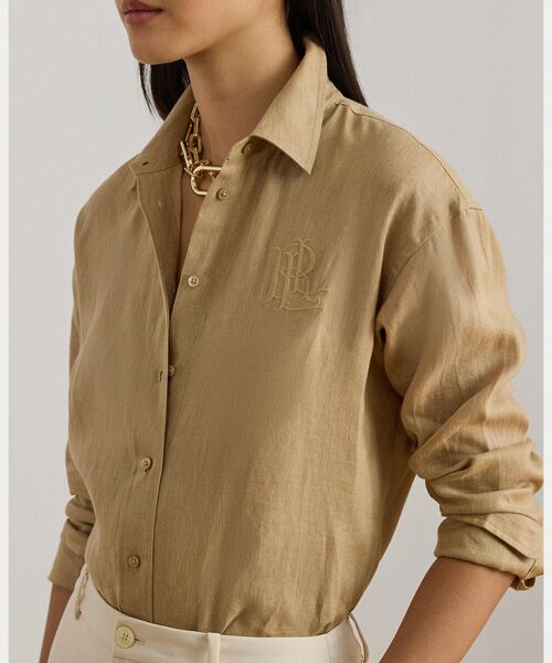 LAUREN RALPH LAUREN / ローレン ラルフ ローレン シャツ・ブラウス | リラックス フィット リネン シャツ | 詳細4