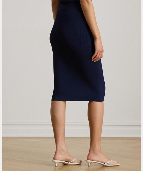 LAUREN RALPH LAUREN / ローレン ラルフ ローレン ミニ・ひざ丈スカート | リブニット ペンシル スカート | 詳細3
