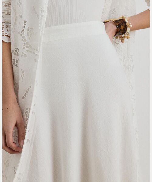 LAUREN RALPH LAUREN / ローレン ラルフ ローレン ロング・マキシ丈スカート | リネン Aライン ミディ スカート | 詳細4