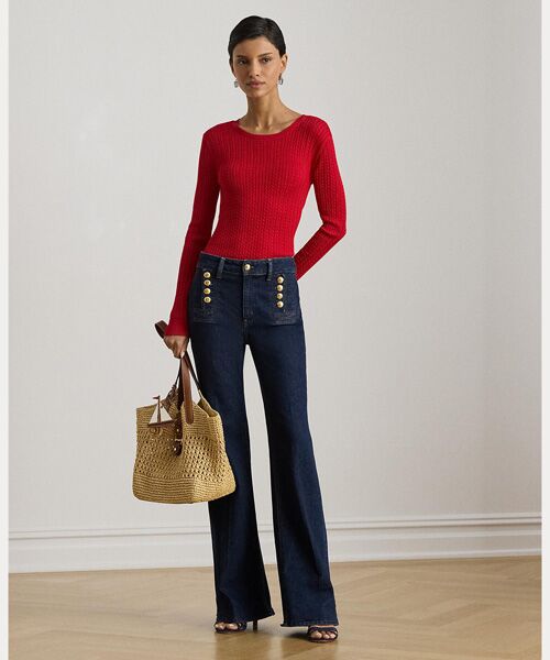 LAUREN RALPH LAUREN / ローレン ラルフ ローレン ニット・セーター | ミニケーブル クルーネック セーター | 詳細2