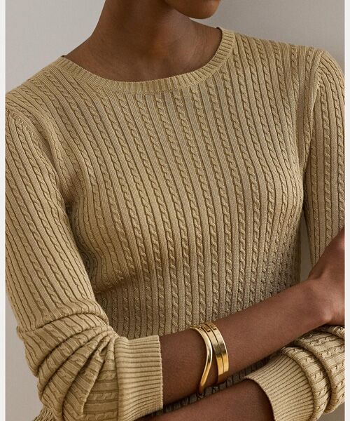 LAUREN RALPH LAUREN / ローレン ラルフ ローレン ニット・セーター | ミニケーブル クルーネック セーター | 詳細4