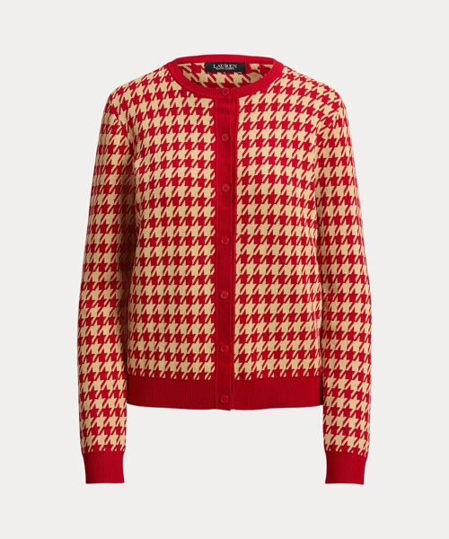 LAUREN RALPH LAUREN / ローレン ラルフ ローレン カーディガン・ボレロ | ハウンドトゥース ジャカード カーディガン | 詳細1