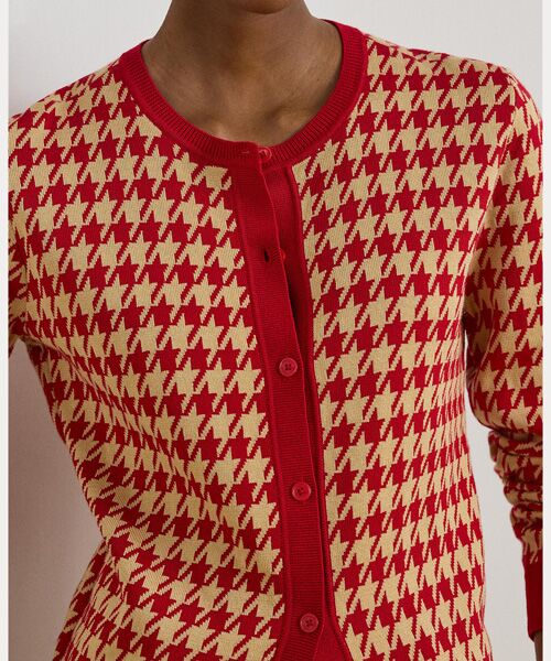 LAUREN RALPH LAUREN / ローレン ラルフ ローレン カーディガン・ボレロ | ハウンドトゥース ジャカード カーディガン | 詳細4