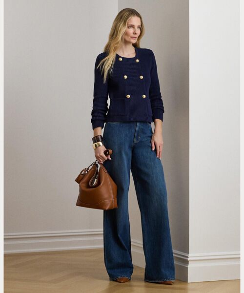 LAUREN RALPH LAUREN / ローレン ラルフ ローレン その他アウター | ダブルブレステッド コットン セーター ジャケット | 詳細2