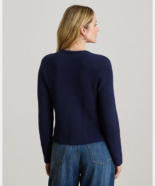 LAUREN RALPH LAUREN / ローレン ラルフ ローレン その他アウター | ダブルブレステッド コットン セーター ジャケット | 詳細3