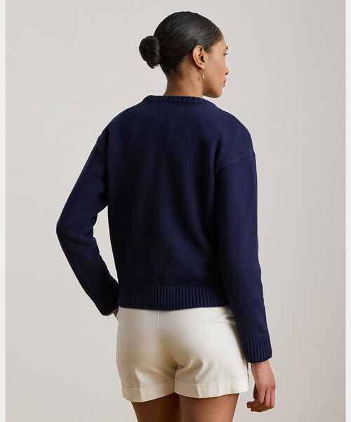 LAUREN RALPH LAUREN / ローレン ラルフ ローレン ニット・セーター | インターシャニット ゴールデン レトリバー セーター | 詳細3