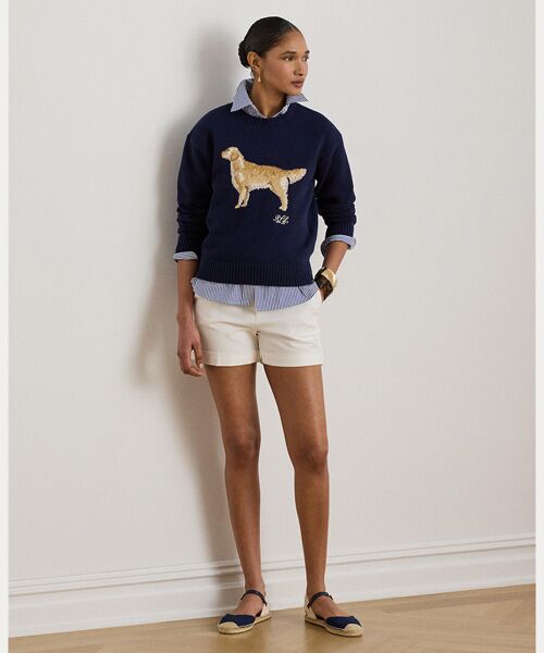 LAUREN RALPH LAUREN / ローレン ラルフ ローレン ニット・セーター | インターシャニット ゴールデン レトリバー セーター | 詳細5