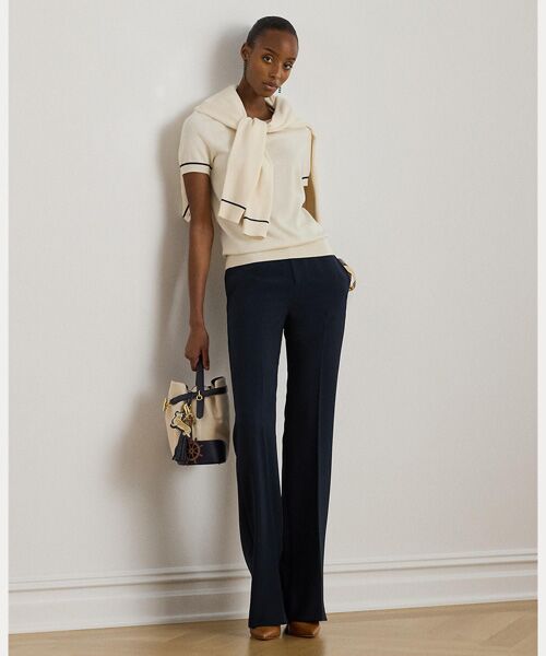 LAUREN RALPH LAUREN / ローレン ラルフ ローレン ニット・セーター | ツートーン ショートスリーブ セーター | 詳細2