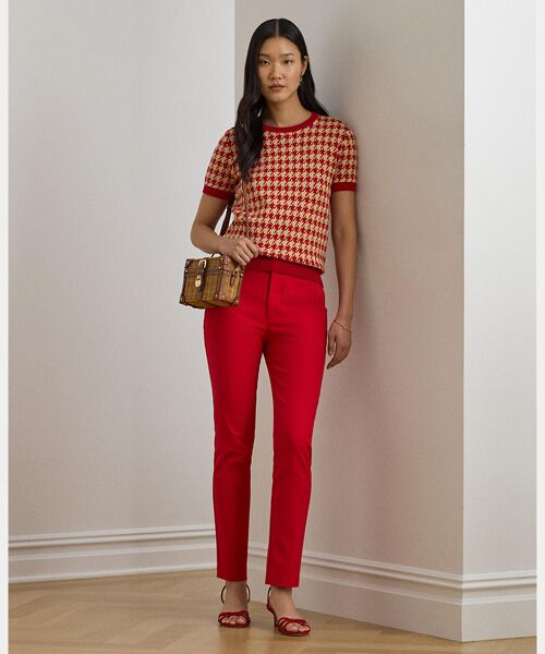 LAUREN RALPH LAUREN / ローレン ラルフ ローレン ニット・セーター | ハウンドトゥース ショートスリーブ セーター | 詳細2