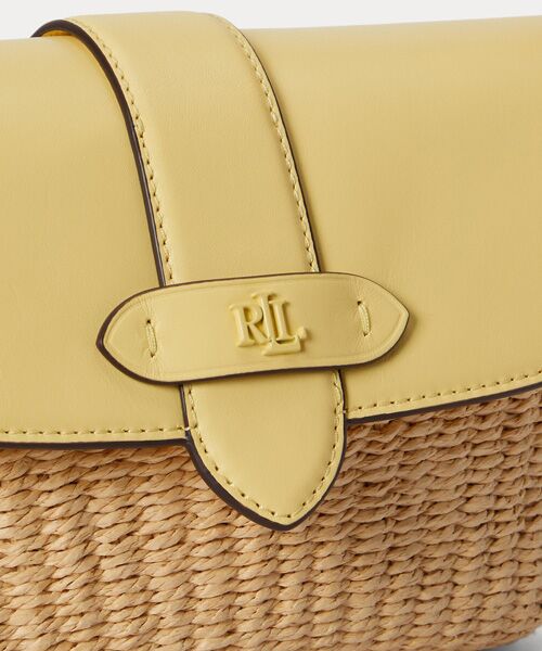 LAUREN RALPH LAUREN / ローレン ラルフ ローレン ショルダーバッグ | ストローレザー スモール Lynden ショルダー バッグ | 詳細4