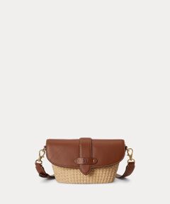 LAUREN RALPH LAUREN / ローレン ラルフ ローレン ショルダーバッグ | ストローレザー スモール Lynden ショルダー バッグ