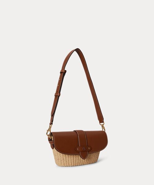 LAUREN RALPH LAUREN / ローレン ラルフ ローレン ショルダーバッグ | ストローレザー スモール Lynden ショルダー バッグ | 詳細1