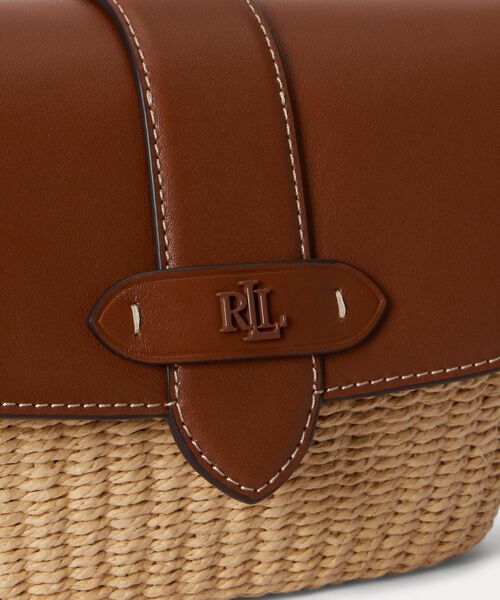 LAUREN RALPH LAUREN / ローレン ラルフ ローレン ショルダーバッグ | ストローレザー スモール Lynden ショルダー バッグ | 詳細5