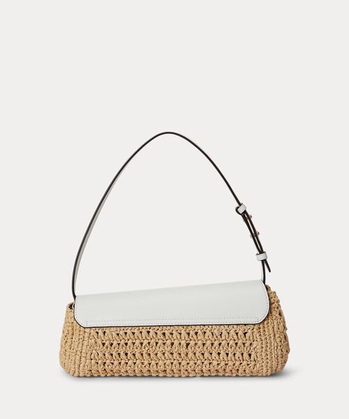 LAUREN RALPH LAUREN / ローレン ラルフ ローレン ショルダーバッグ | ストローレザー ミディアム Tasha イーストウエスト バッグ | 詳細2