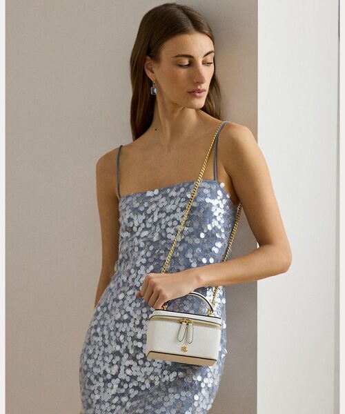 LAUREN RALPH LAUREN / ローレン ラルフ ローレン ショルダーバッグ | レザー スモール Hallee クロスボディ バッグ | 詳細6