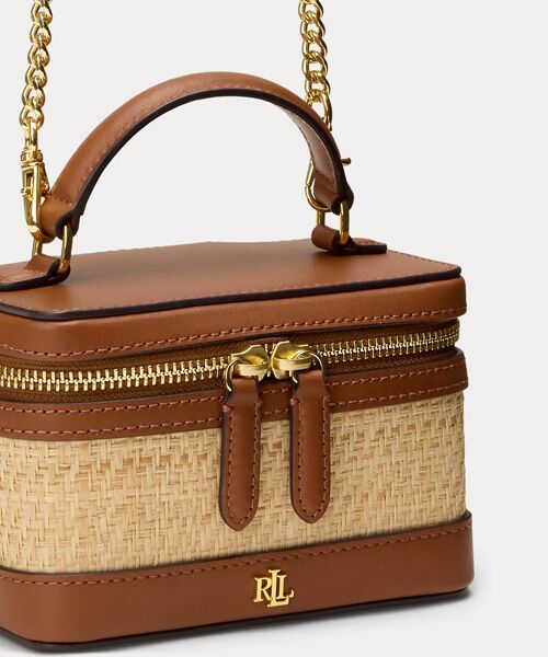 LAUREN RALPH LAUREN / ローレン ラルフ ローレン ショルダーバッグ | ラフィア スモール Hallee クロスボディバッグ | 詳細4