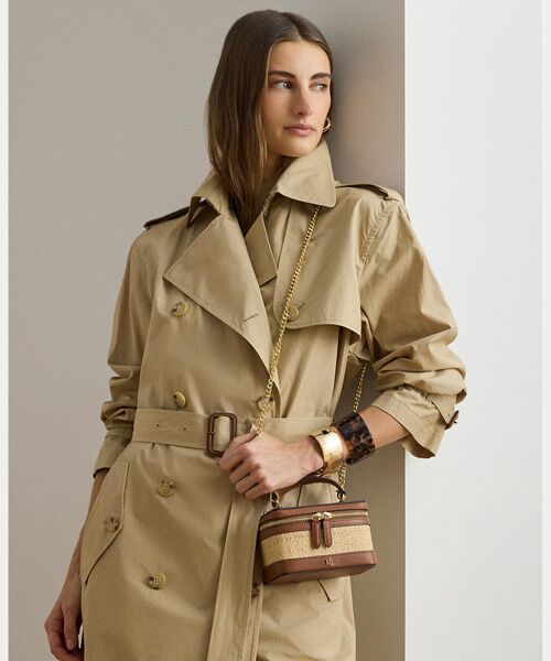 LAUREN RALPH LAUREN / ローレン ラルフ ローレン ショルダーバッグ | ラフィア スモール Hallee クロスボディバッグ | 詳細5