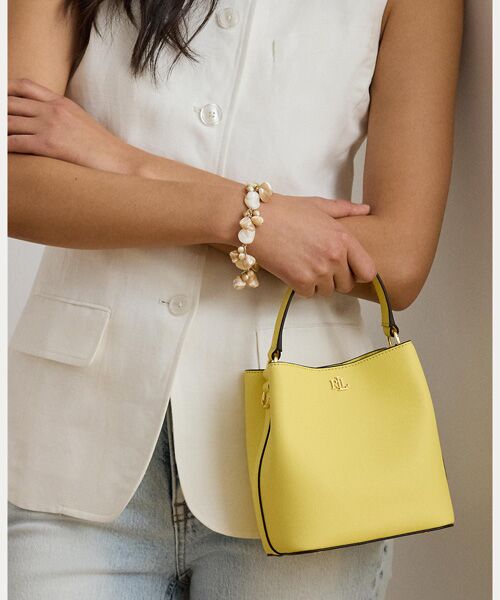 LAUREN RALPH LAUREN / ローレン ラルフ ローレン ショルダーバッグ | クロスハッチ スモール リース バケット バッグ | 詳細5