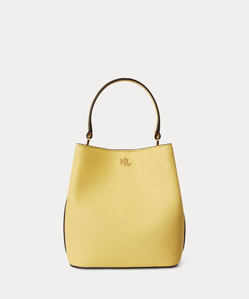 LAUREN RALPH LAUREN / ローレン ラルフ ローレン ショルダーバッグ | クロスハッチ スモール リース バケット バッグ（700イエロー）