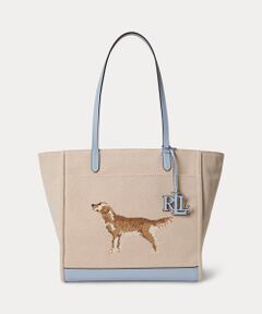LAUREN RALPH LAUREN / ローレン ラルフ ローレン トートバッグ | ドッグエンブロイダリー ラージ Cameryn トート バッグ